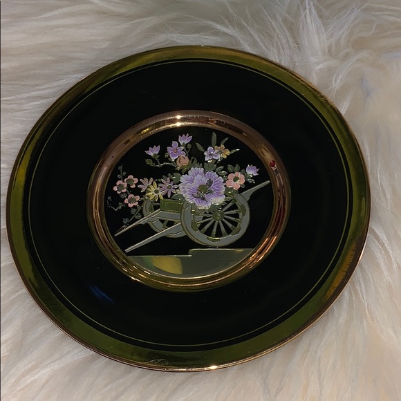 SALE!! Chokin plate 24 karat gold edging. 3 - Picture 1 of 7